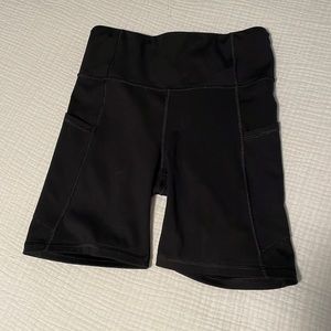 GapFit 7in inseam spandex biker shorts, size S